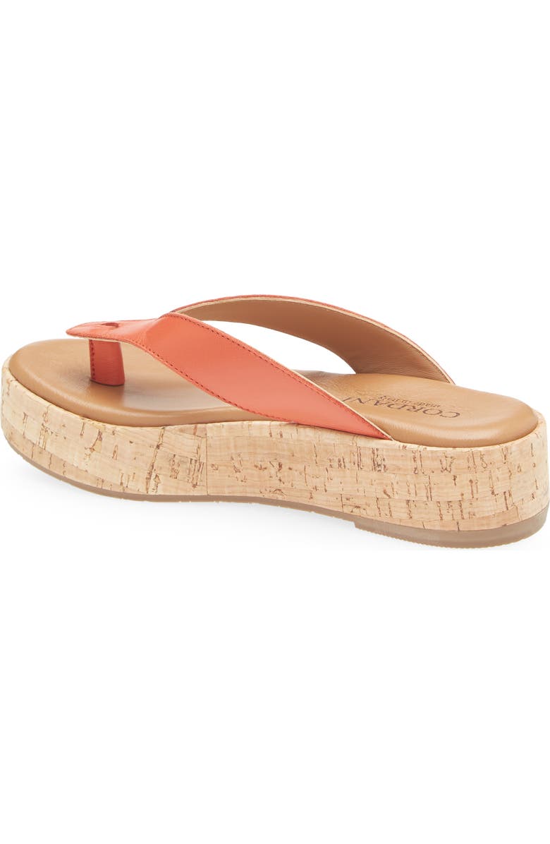 Cordani Kendra Platform Flip Flop, Alternate, color, Papaya Leather