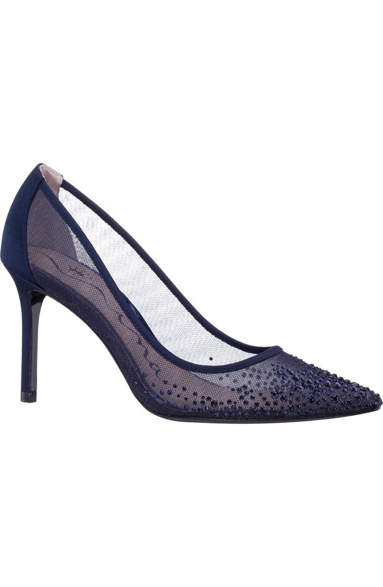 Nina Nalia Pointed Toe Pump, Main, color, Navy