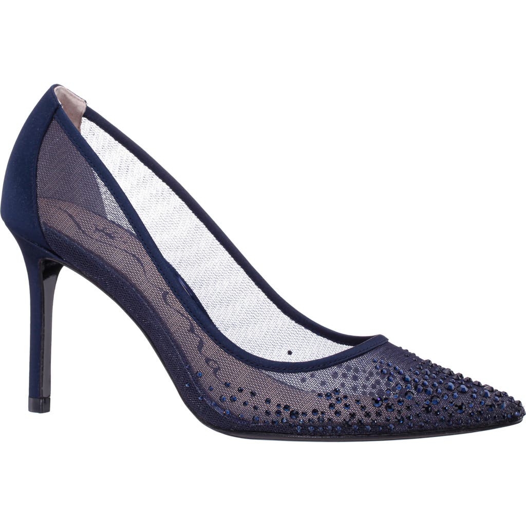 Nina Nalia Pointed Toe Pump In Navy