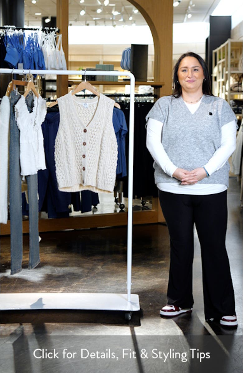 Cable Button-Up Vest, sales video thumbnail