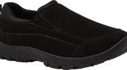 Lands' End Kids All Weather Suede Leather Slip On Moc Shoes