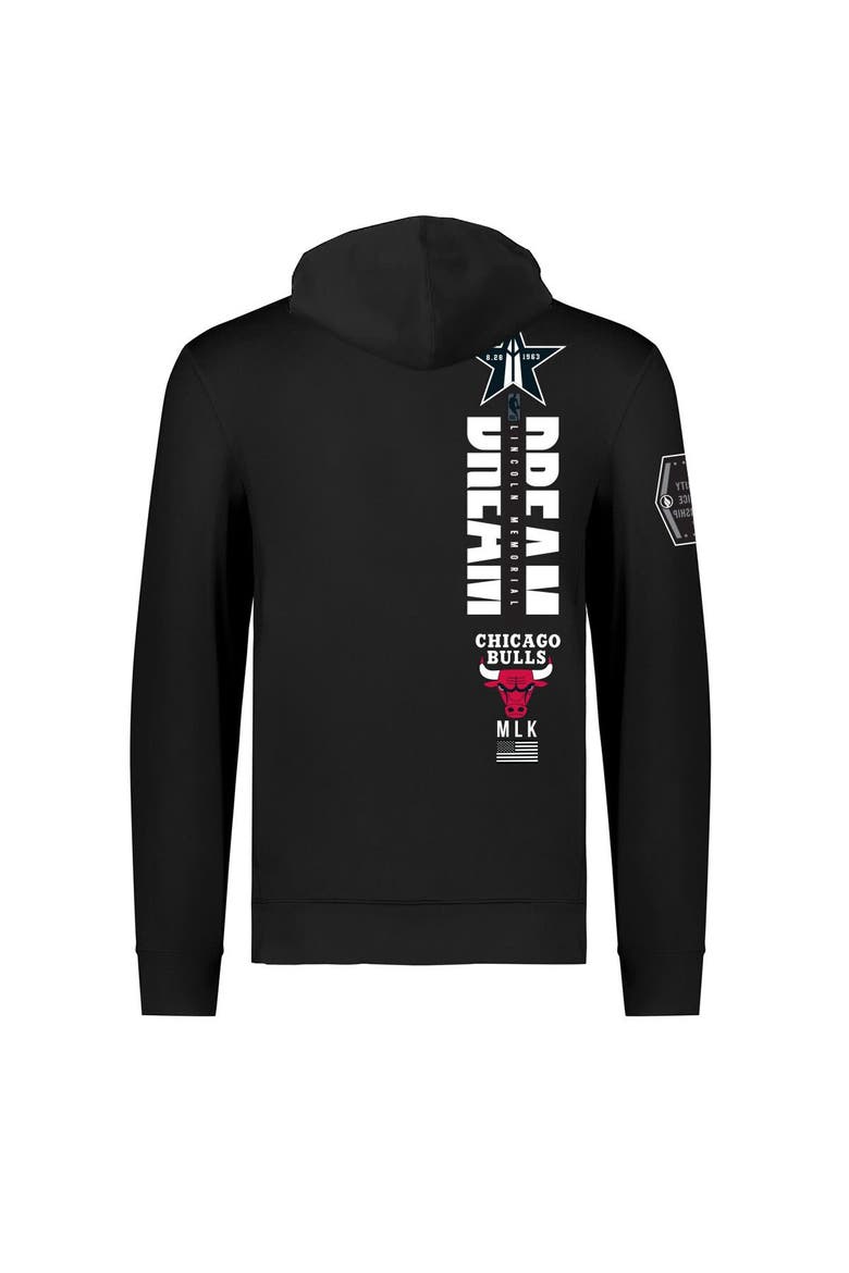 Unisex FISLL x Black History Collection  Black Chicago Bulls Pullover Hoodie, Alternate, color, Black