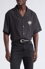 AMIRI Oversize Lasso Embroidered Camp Shirt
