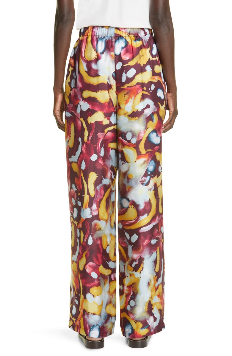 Lafayette 148 New York Riverside Silk Wide Leg Pants, Alternate, color, 