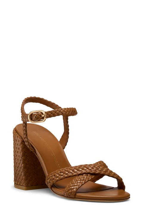Alyssa Ankle Strap Woven Sandal (Women)