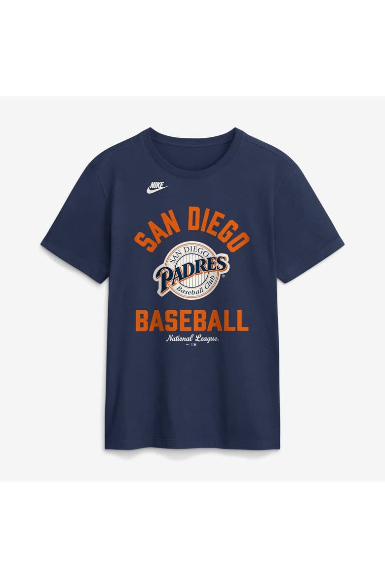 Men's Nike Navy San Diego Padres Cooperstown Collection T-Shirt, Alternate, color, Navy