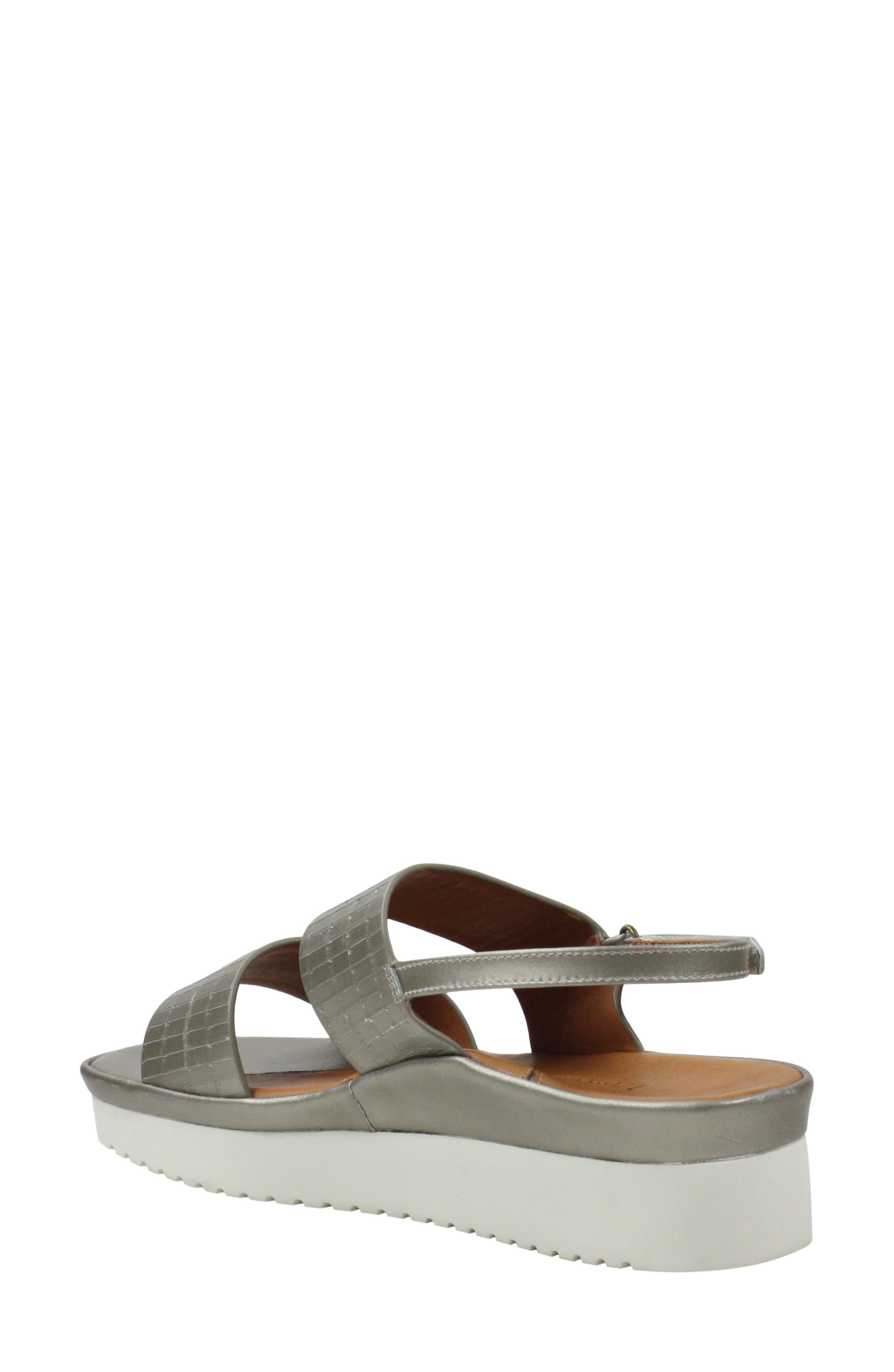 L'Amour des Pieds Abruzzo Slingback Platform Wedge Sandal, Alternate, color, 