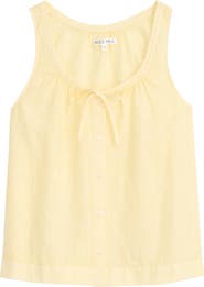 Alex Mill Sidney Sleeveless Linen Button-Up Top