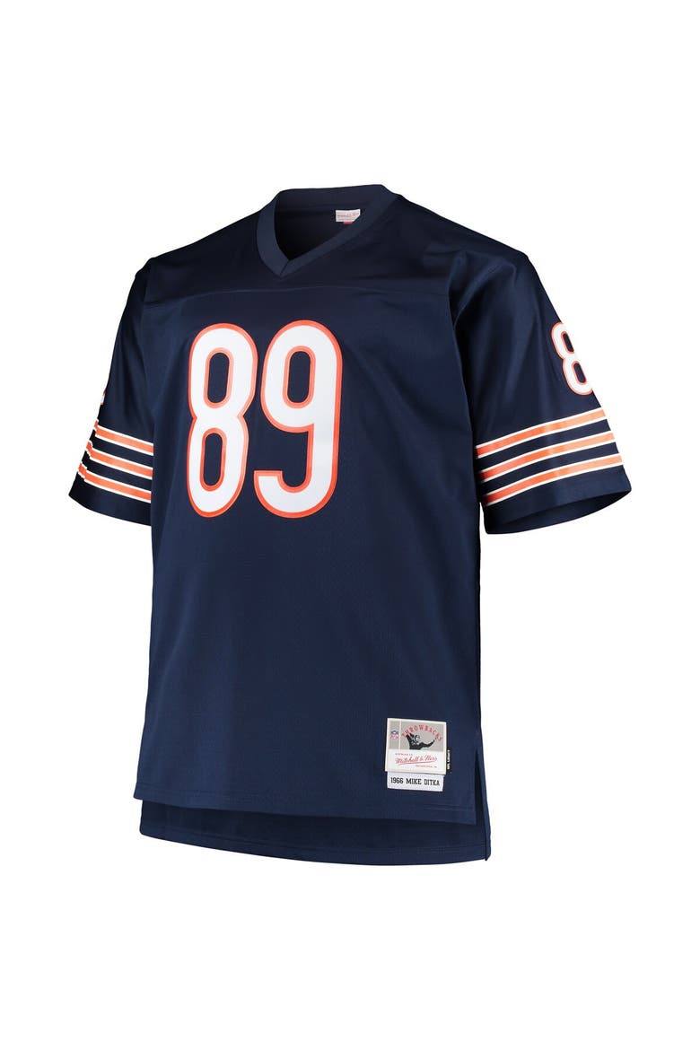 Men's Mitchell & Ness Mike Ditka Navy Chicago Bears Big & Tall 1966 Retired Player Replica Jersey, Alternate, color, Navy