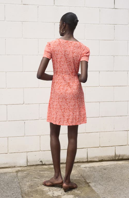 Mango Floral Print Maternity Minidress In Pink