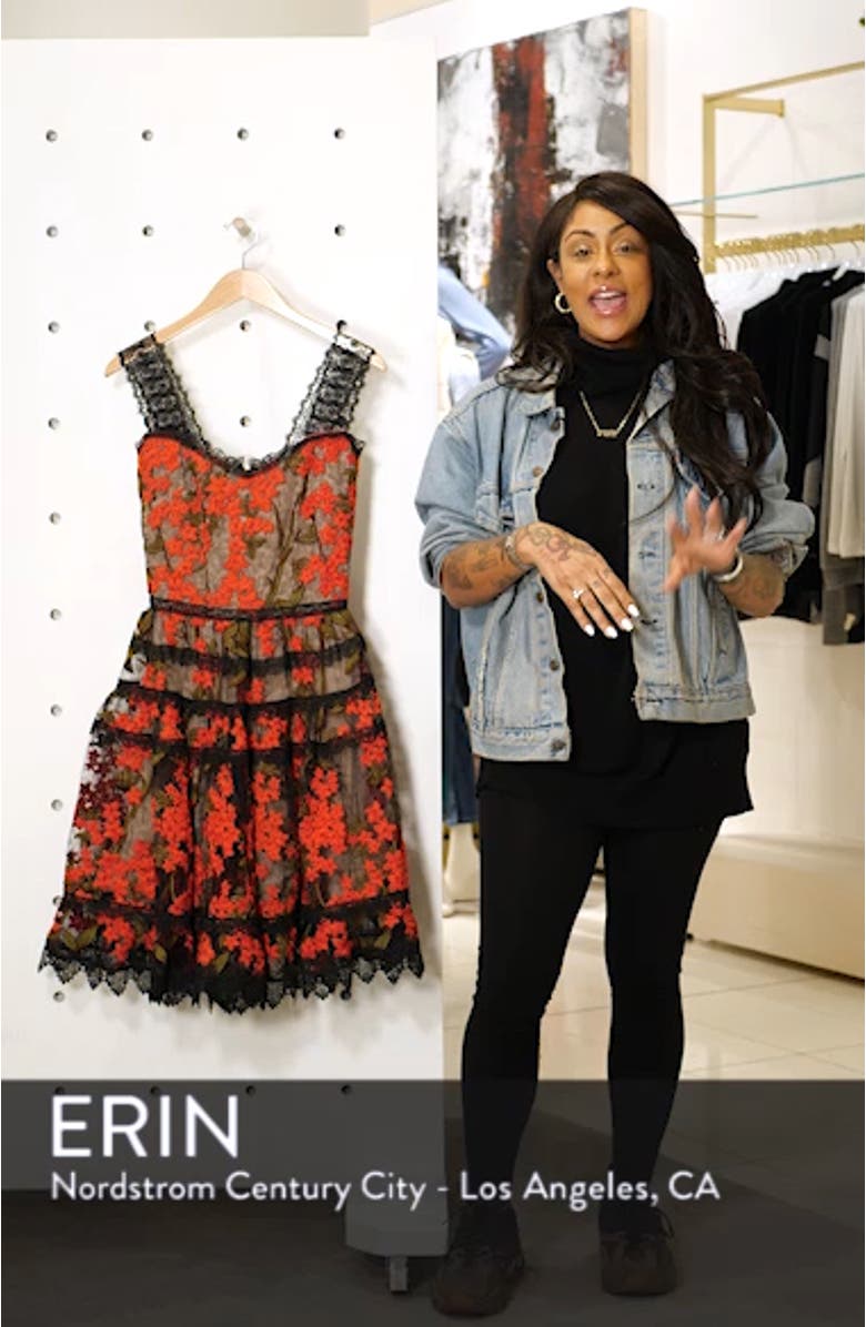 Elsa Sleeveless Lace Fit & Flare Dress, sales video thumbnail