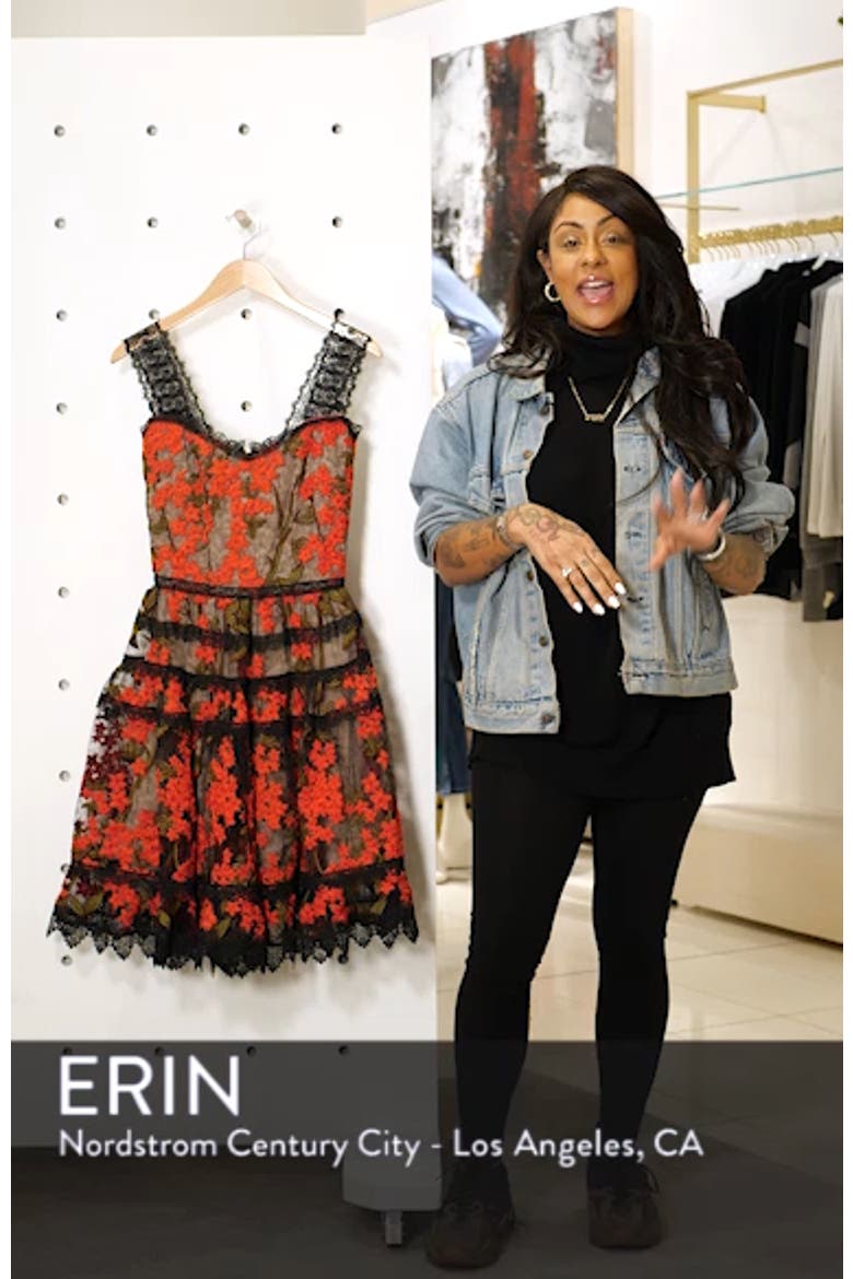 BRONX AND BANCO Elsa Sleeveless Lace Fit & Flare Dress video