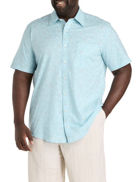 Big & Tall Starfish Printed Sport Shirt