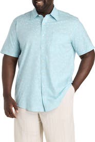 Nautica Big & Tall Starfish Printed Sport Shirt
