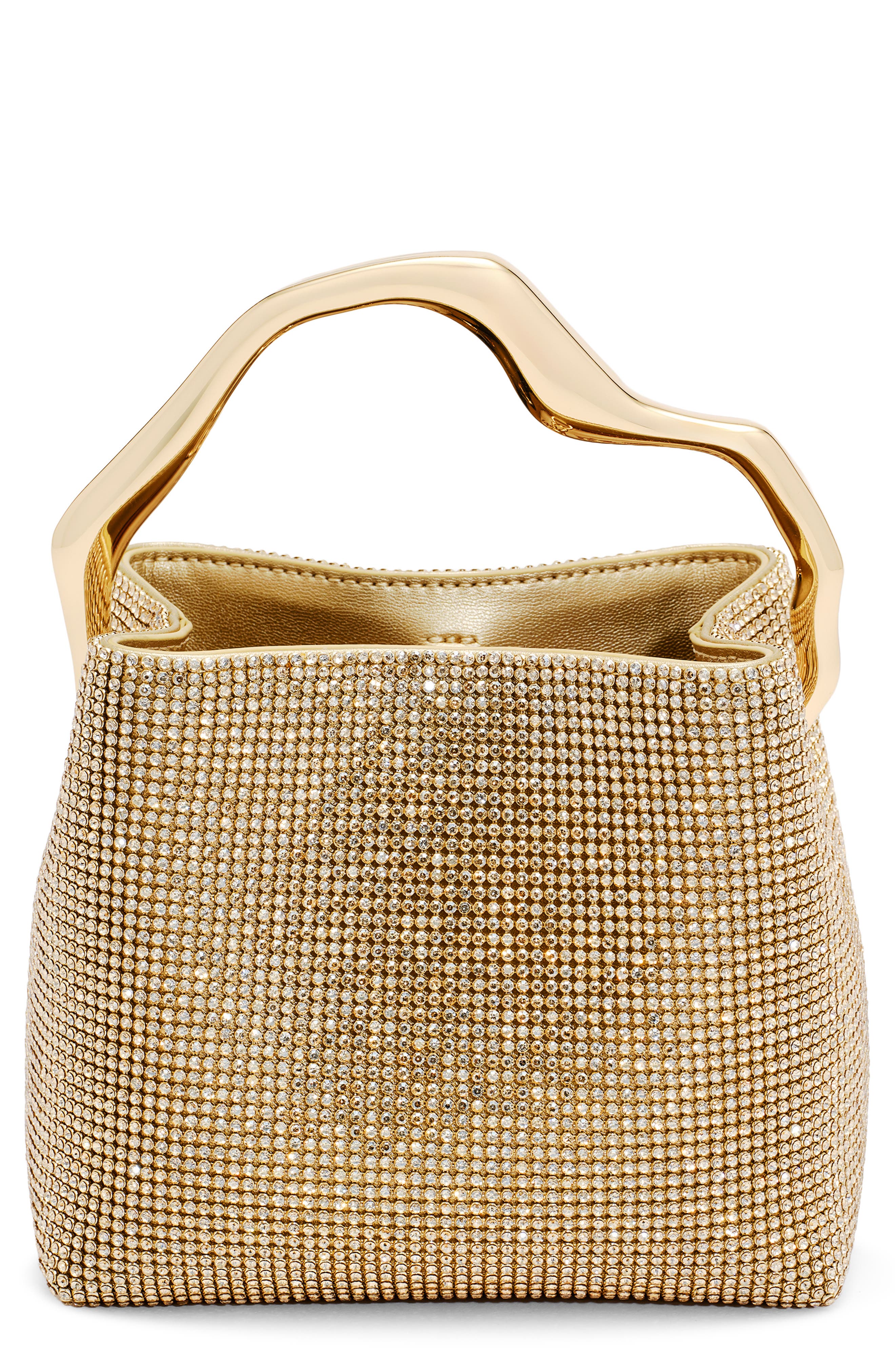 Cult Gaia Mini Solene Top Handle Bag, Main, color, Sand Dollar