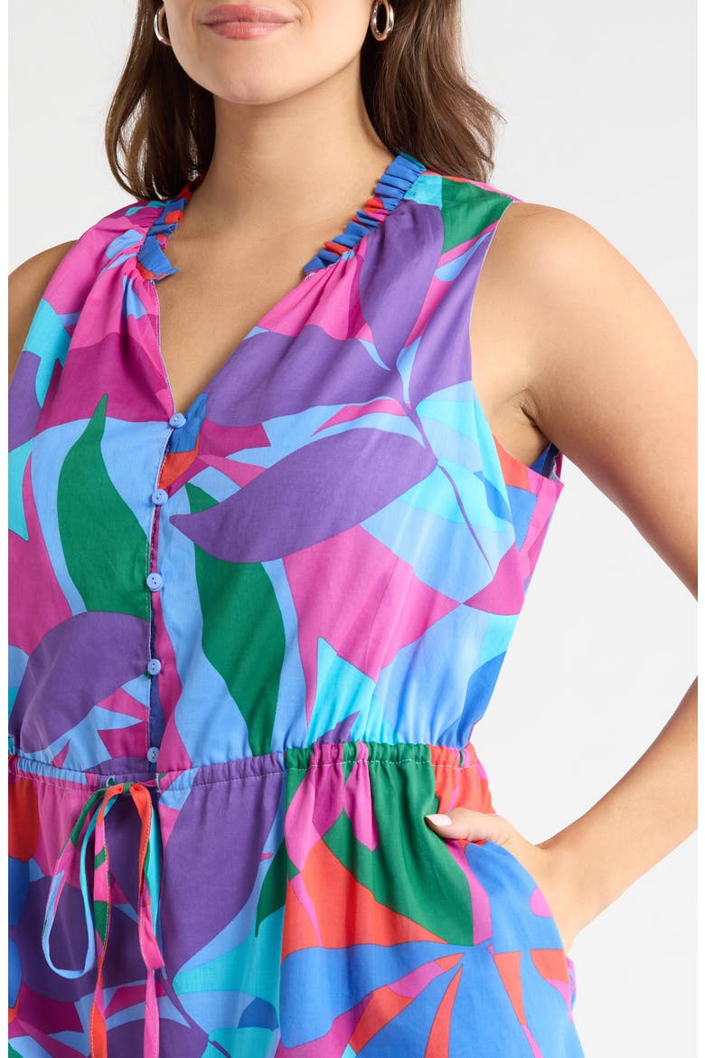 Vemmy Abstract Itzel Sleeveless Dress, Alternate, color, MAGENTA-BLUE-GREEN