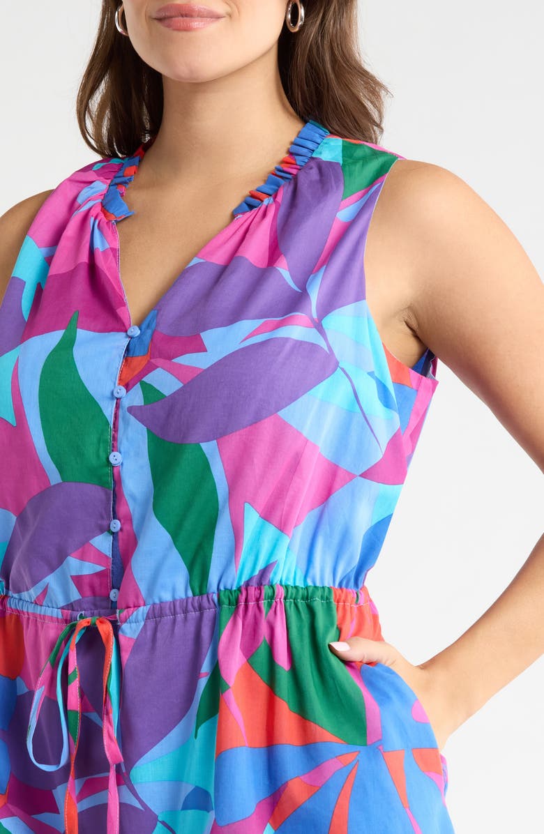 SUGARLIPS Vemmy Abstract Itzel Sleeveless Dress, Alternate, color, Magenta-Blue-Green