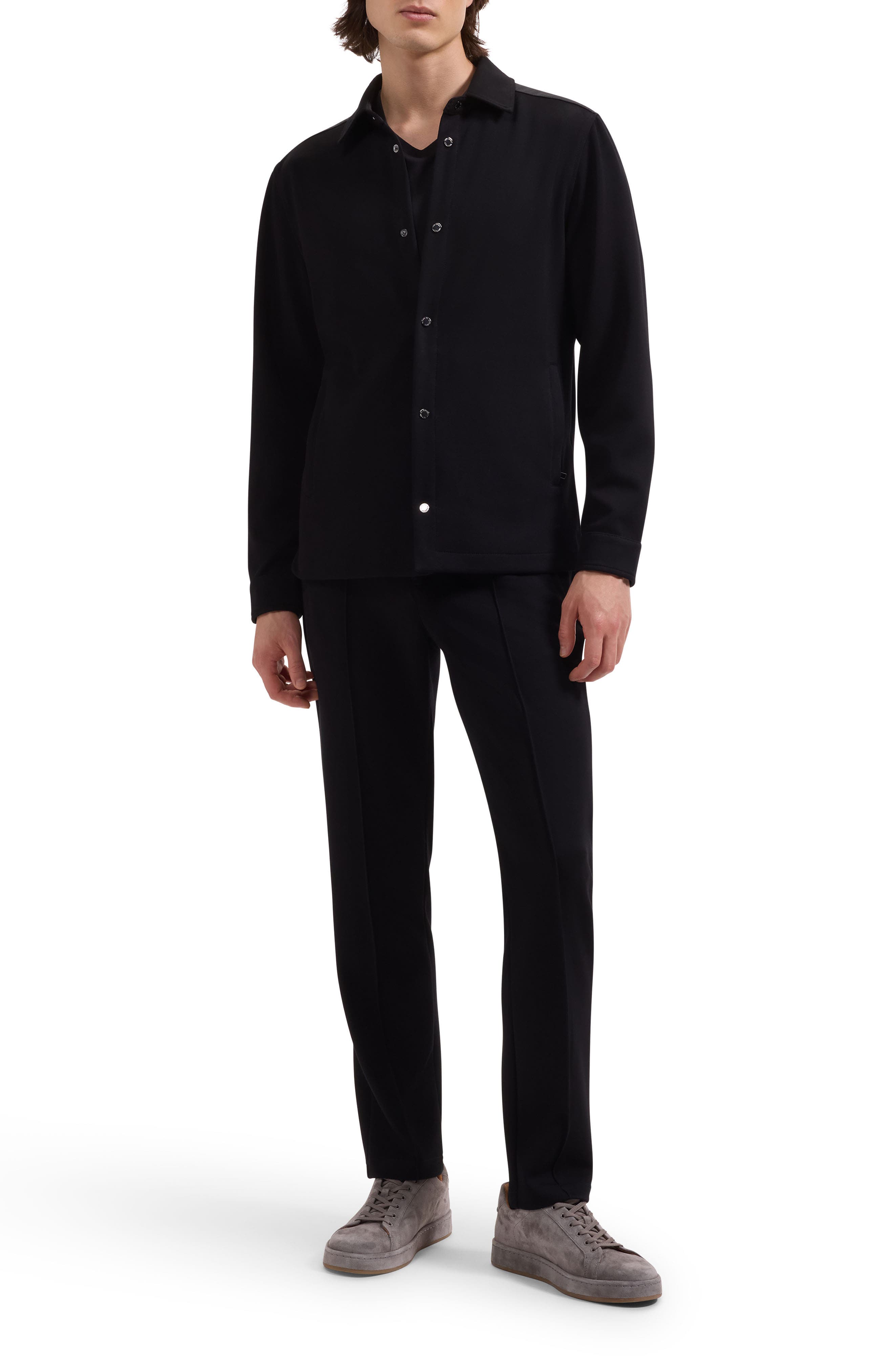 Мужские куртки Bugatchi Soft Touch Knit Shirt Jacket — фото 6