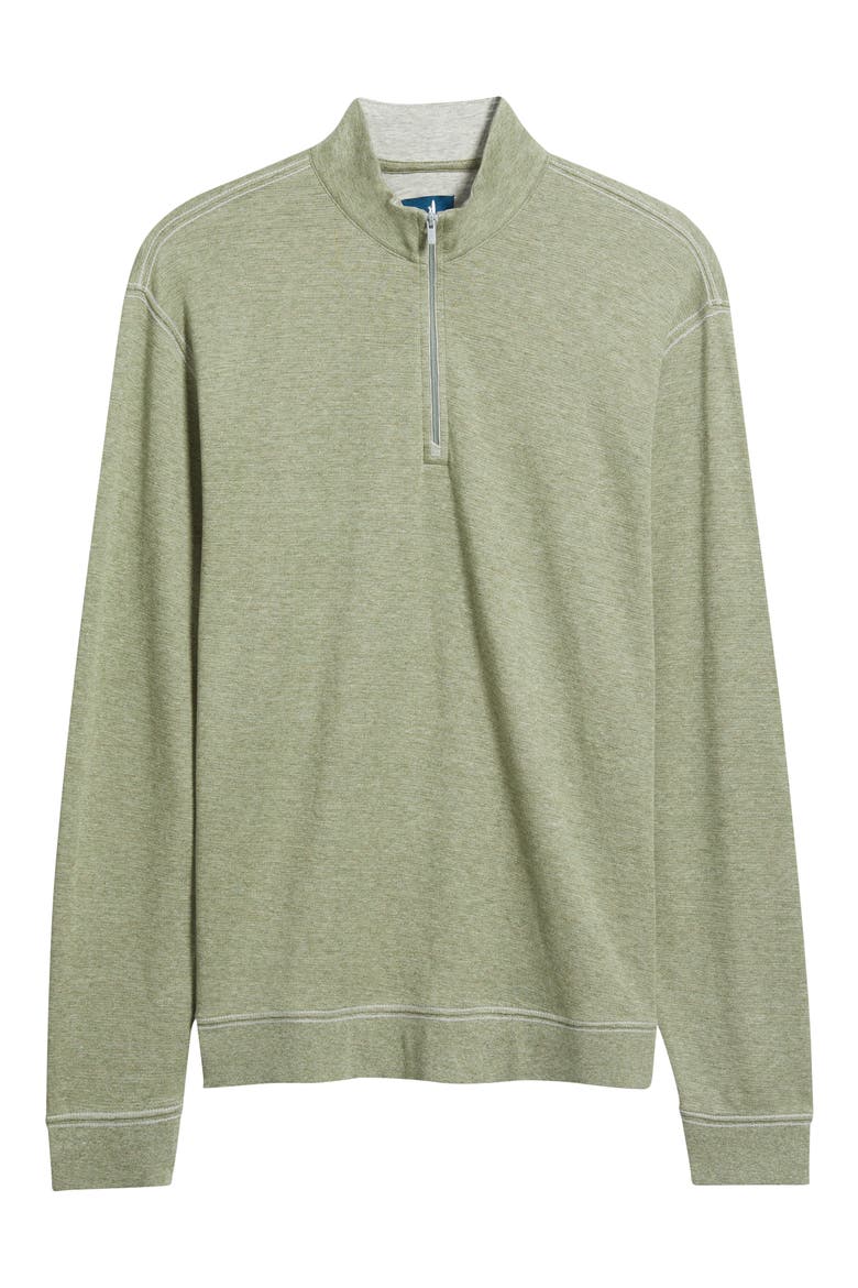 Hanks Quarter Zip Pullover, Alternate, color, PESTO
