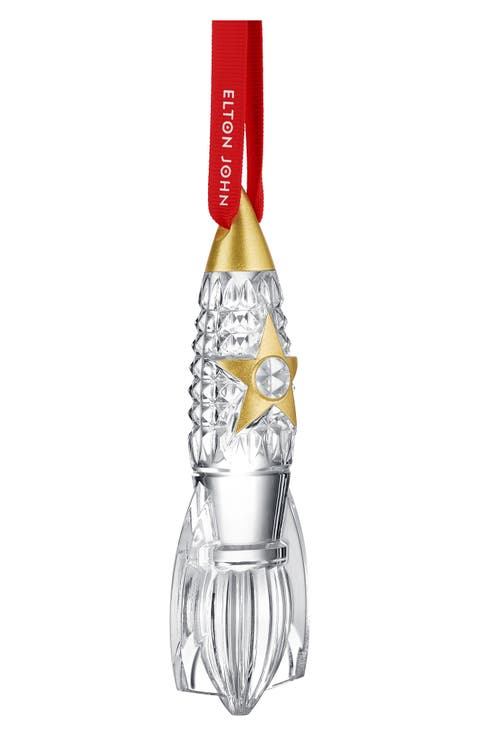 x Elton John Rocket Crystal Ornament