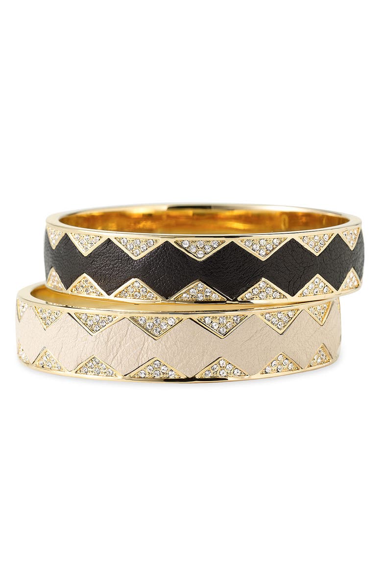 House of Harlow 1960 Leather Bangle, Main, color,