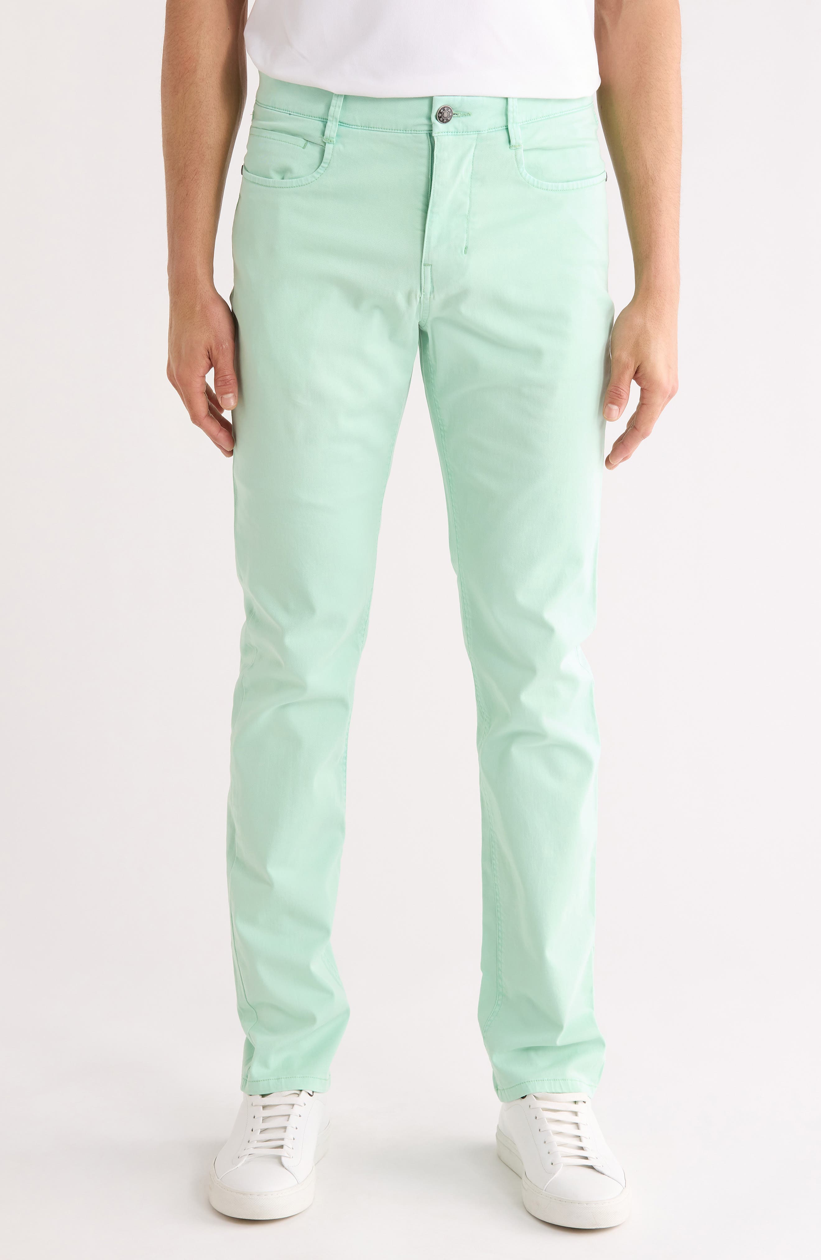 Stretch Cotton Blend 5-Pocket Pants