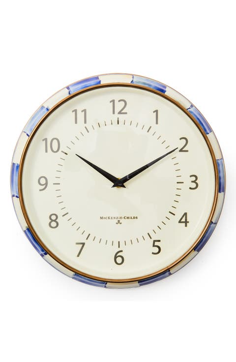 Royal Check School Wall Clock