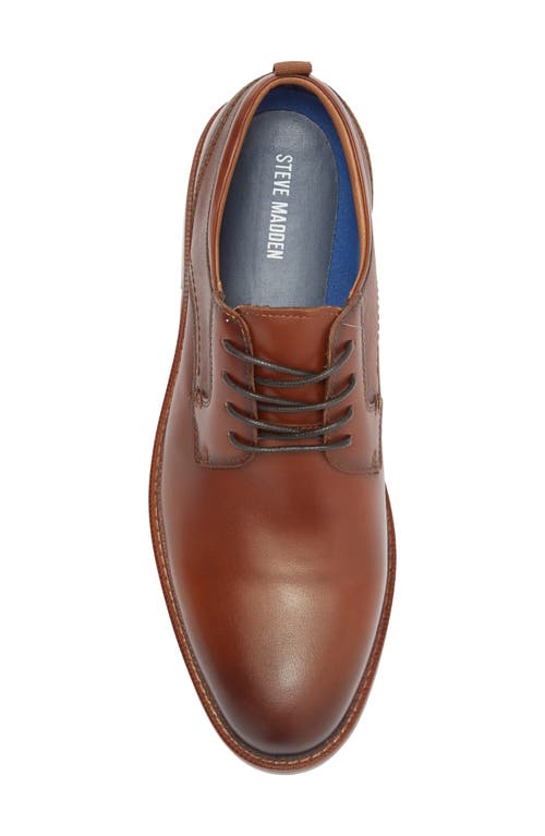 Steve Madden Espen Plain Toe Derby In Cognac