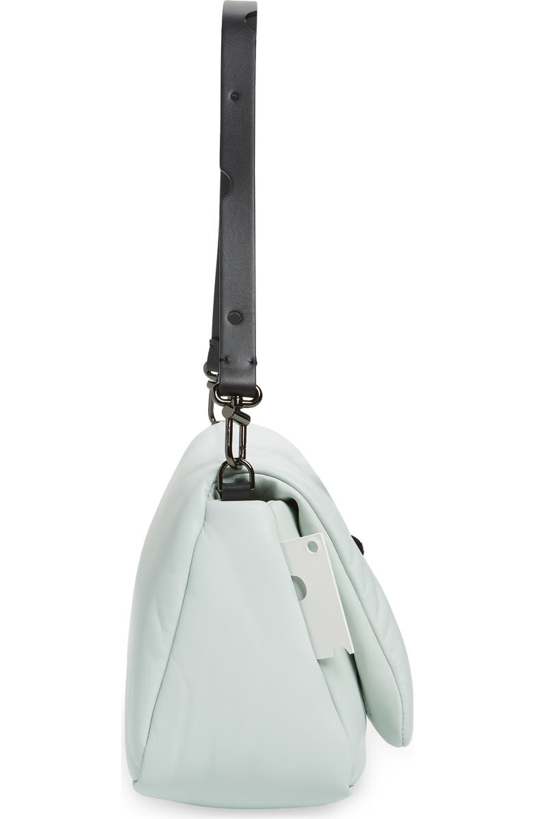 Off-White Nailed Slouchy 30 Leather Clutch, Alternate, color,