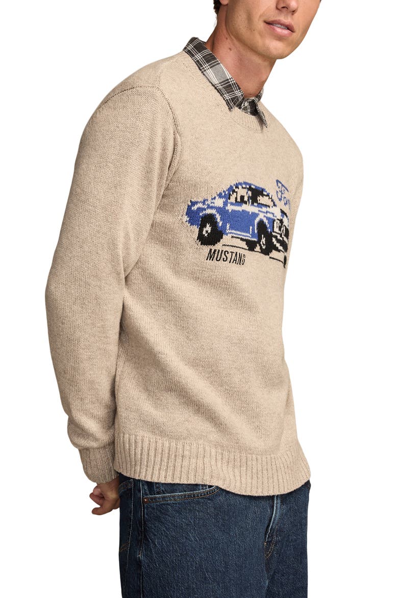 Mustang Cotton Blend Sweater, Alternate, color, OATMEAL