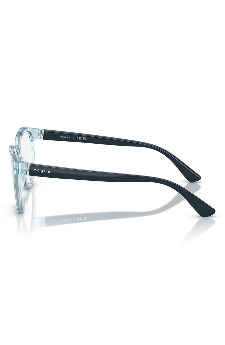 VOGUE 47mm Pillow Optical Glasses, Alternate, color, Blue