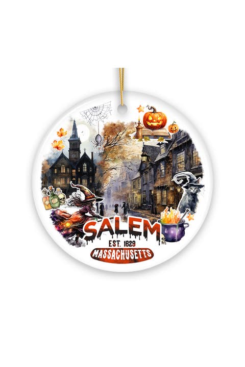 Salem Witches And Haunted Streets Ceramic Ornament