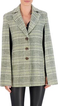 OL ITALIA Plaid Cape Jacket