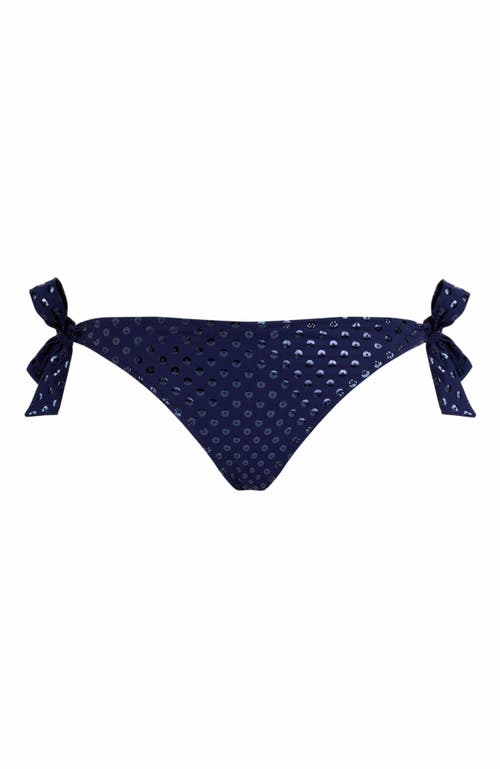 VILEBREQUIN SPARKLING SIDE TIE RELIEF BIKINI BOTTOM 