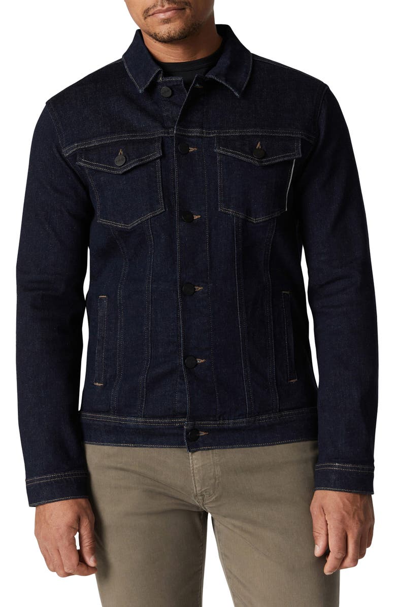 34 Heritage Travis Raw Selvedge Denim Jacket, Main, color, 