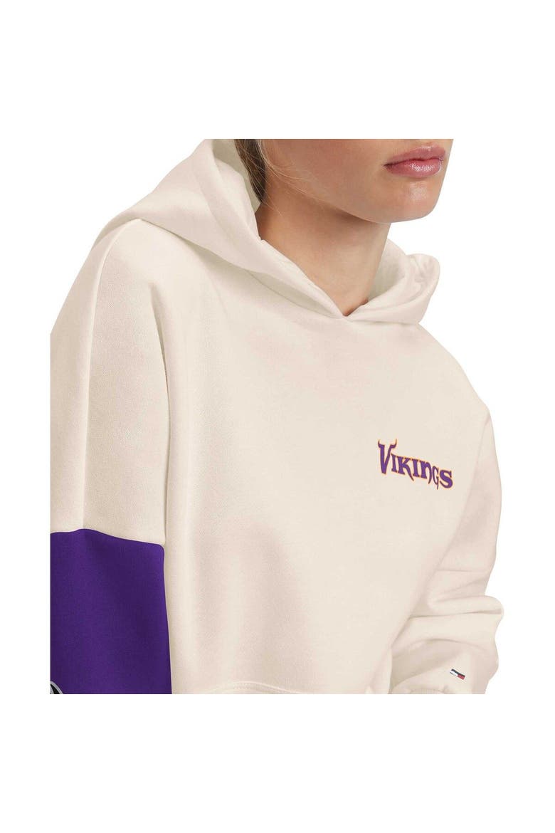 Women's Tommy Hilfiger Cream/Purple Minnesota Vikings Harriet Pullover Hoodie, Alternate, color, Cream