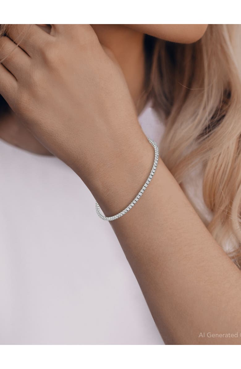 Bliss Diamond 2ct Lab Grown Diamond Tennis Bracelet 14K Gold 7", Alternate, color, 14K White Gold