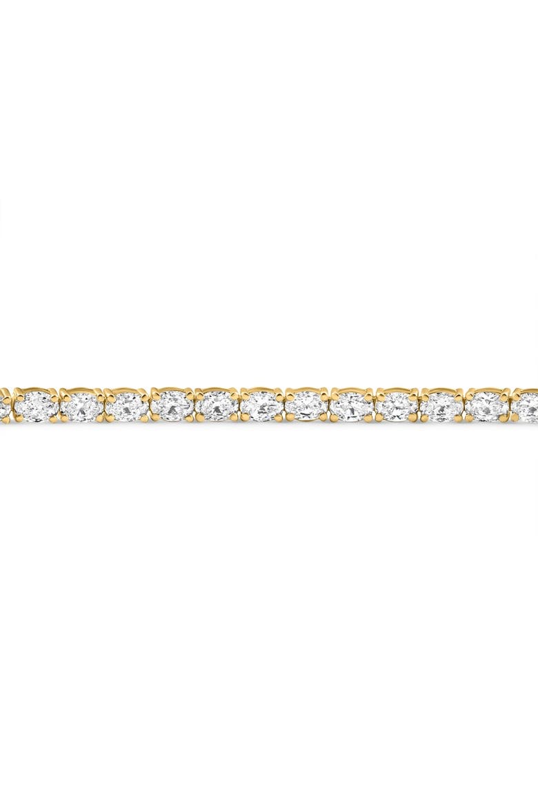 4.5Ct Oval Cut Diamond Tennis Bracelet 7" 14k Gold Lab Grown, Alternate, color, 14k Yellow Gold