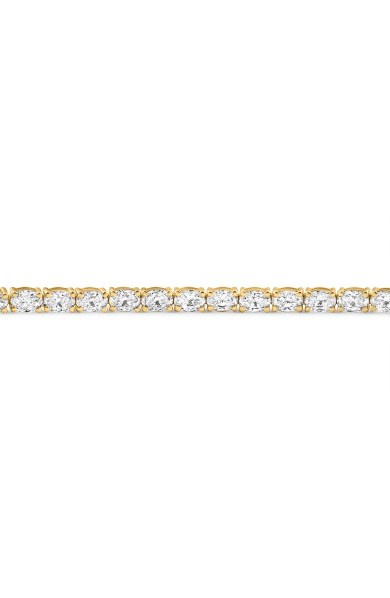 Bliss Diamond 4.5Ct Oval Cut Diamond Tennis Bracelet 7" 14k Gold Lab Grown, Alternate, color, 14K Yellow Gold