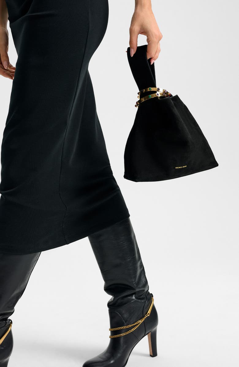 Veronica Beard Swing Clutch, Alternate, color, Black