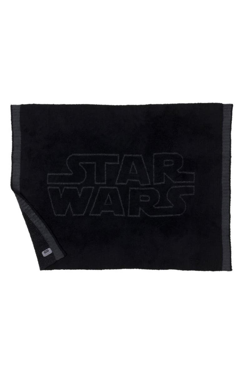 Barefoot Dreams<sup>®</sup> x Star Wars CozyChic<sup>®</sup> Star Wars Classic Throw Blanket, Alternate, color, Black-Carbon