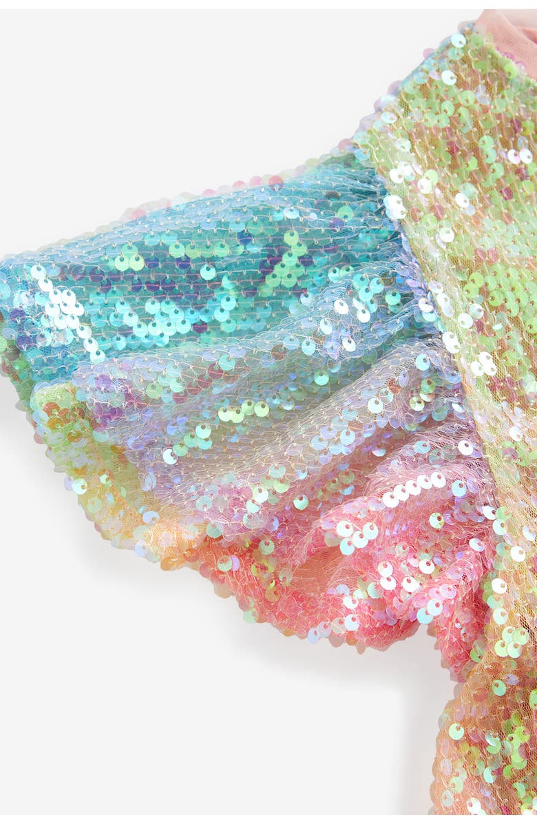 NEXT Kids' Rainbow Sequin Party Dress, Alternate, color, 