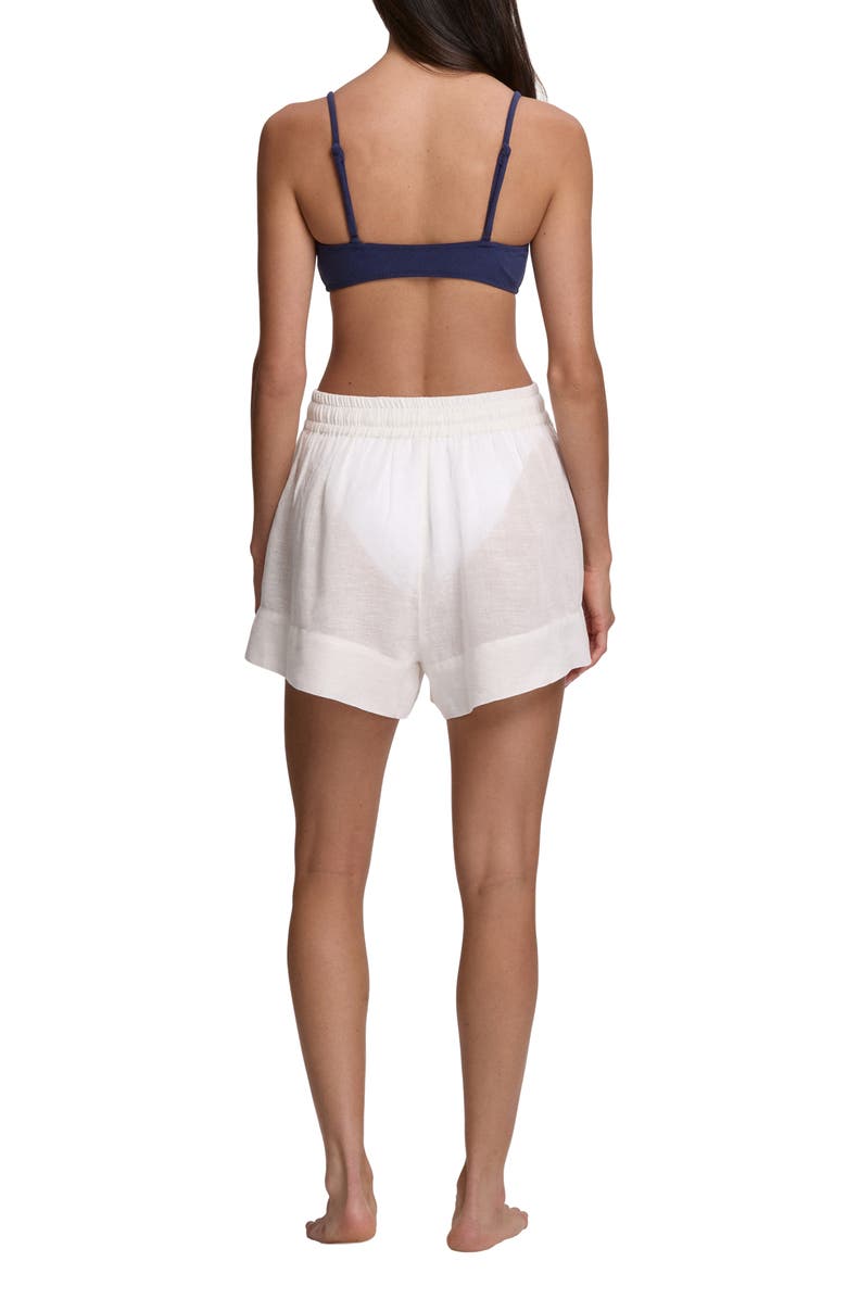 Polo Ralph Lauren Organic Cotton & Linen Cover-Up Drawstring Shorts, Alternate, color, 