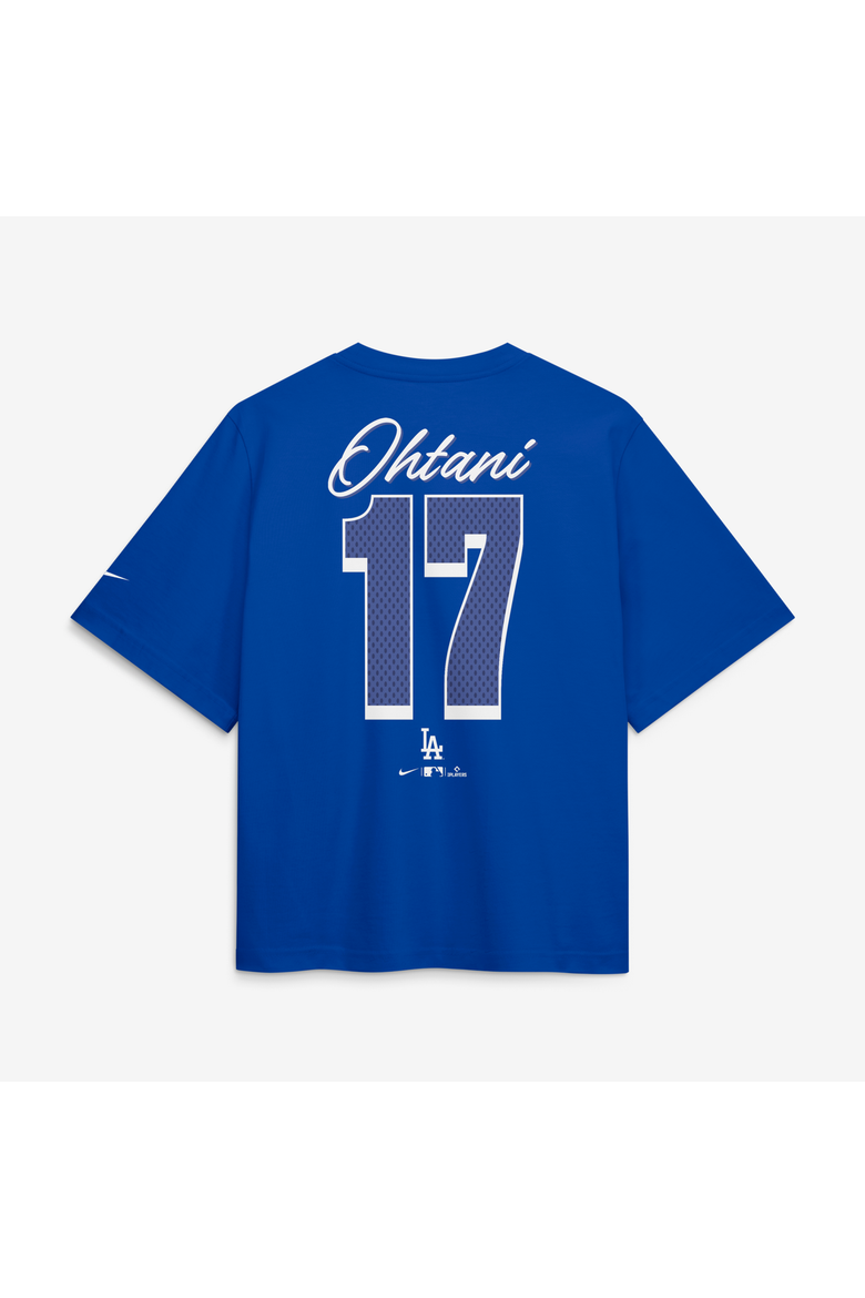 Women's Nike Shohei Ohtani Royal Los Angeles Dodgers Premium Essentials Boxy Name & Number T-Shirt, Alternate, color, Royal