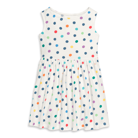 Kids Recess Dress In Rainbow Confetti Dots (Toddler, Little Kid, & Big Kid)
