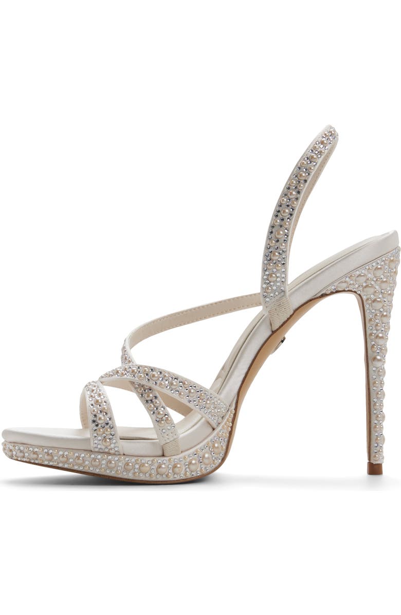 ALDO Brinnley Slingback Platform Sandal, Alternate, color, Other White