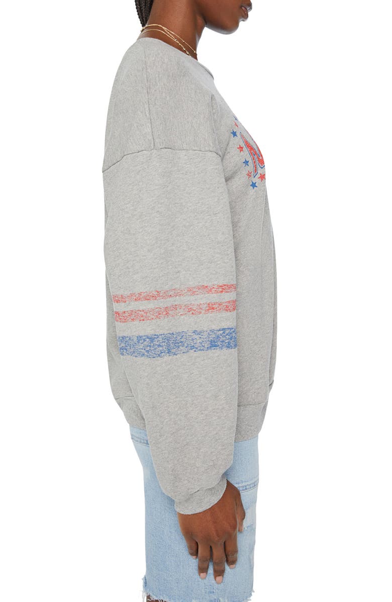 MOTHER The Drop Logo Graphic Sweatshirt, Alternate, color, 