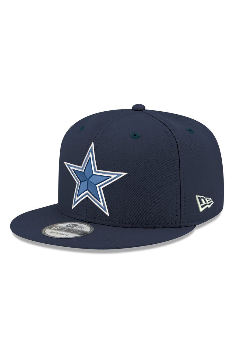 Men's New Era  Navy Dallas Cowboys 9FIFTY Snapback Hat, Main, color, Navy