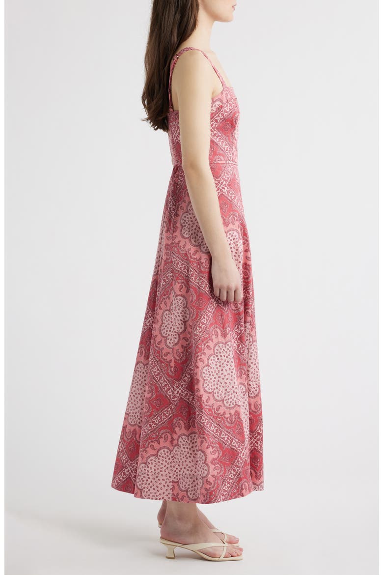 The Ezra Print Sleeveless Maxi Dress, Alternate, color, PAISLEY SCARF BERRY