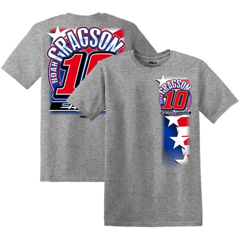 Men's Stewart-Haas Racing Team Collection  Gray Noah Gragson RWB T-Shirt